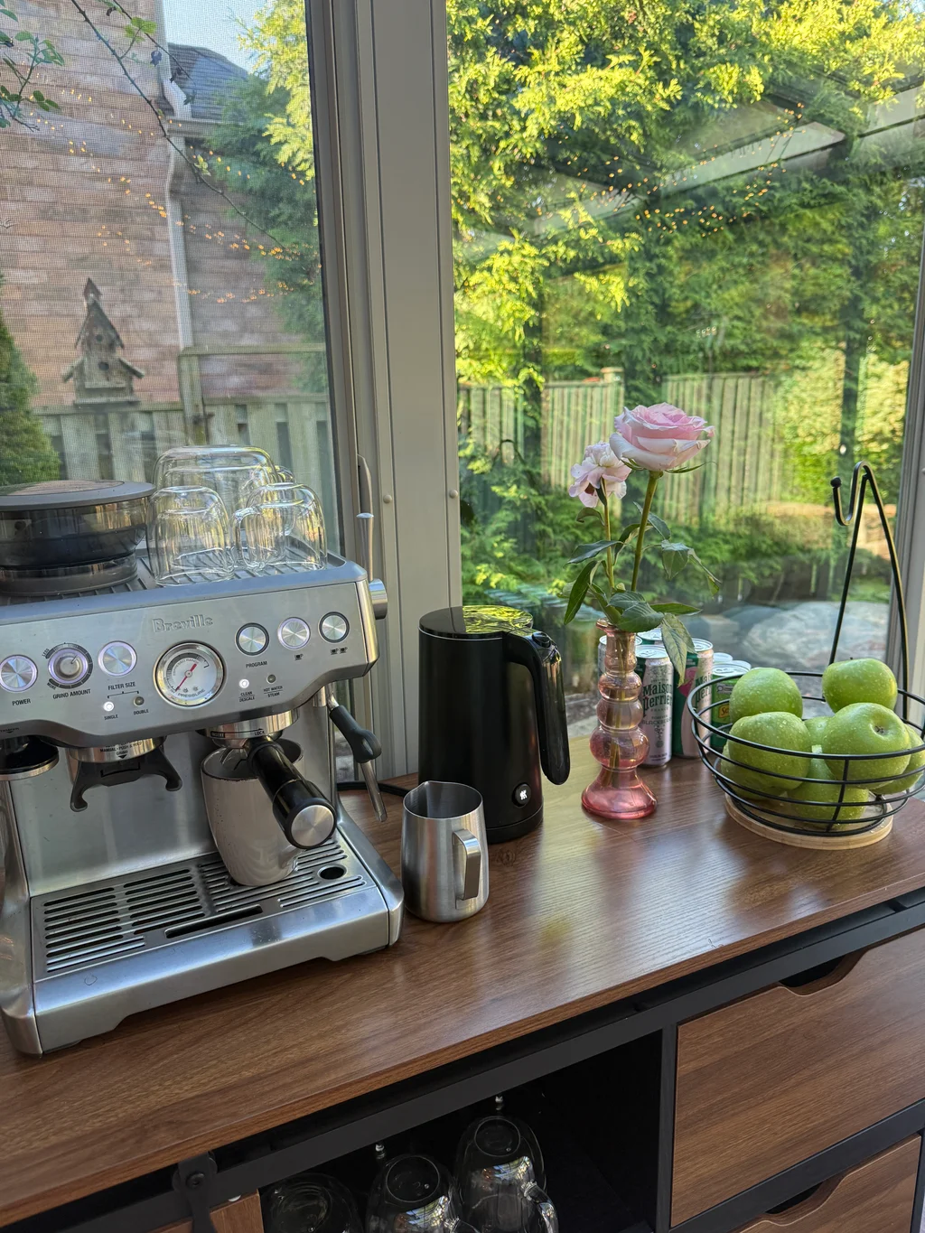 Curated details by the garden window